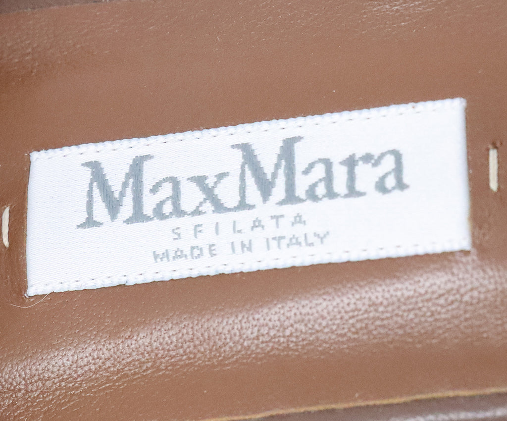 Max Mara Brown Leather Flats 5