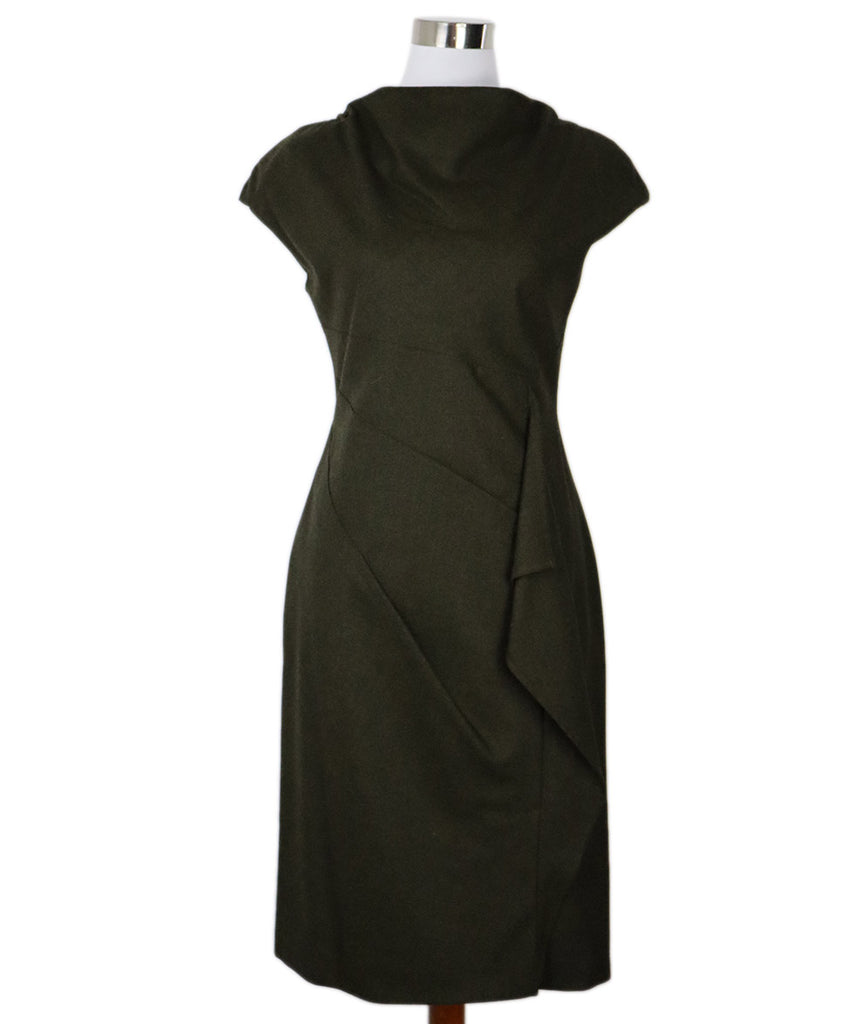 Max Mara Green Wool Dress 