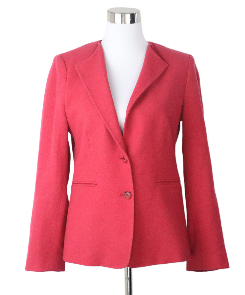 Max Mara Size Pink Raspberry Cashmere Jacket 