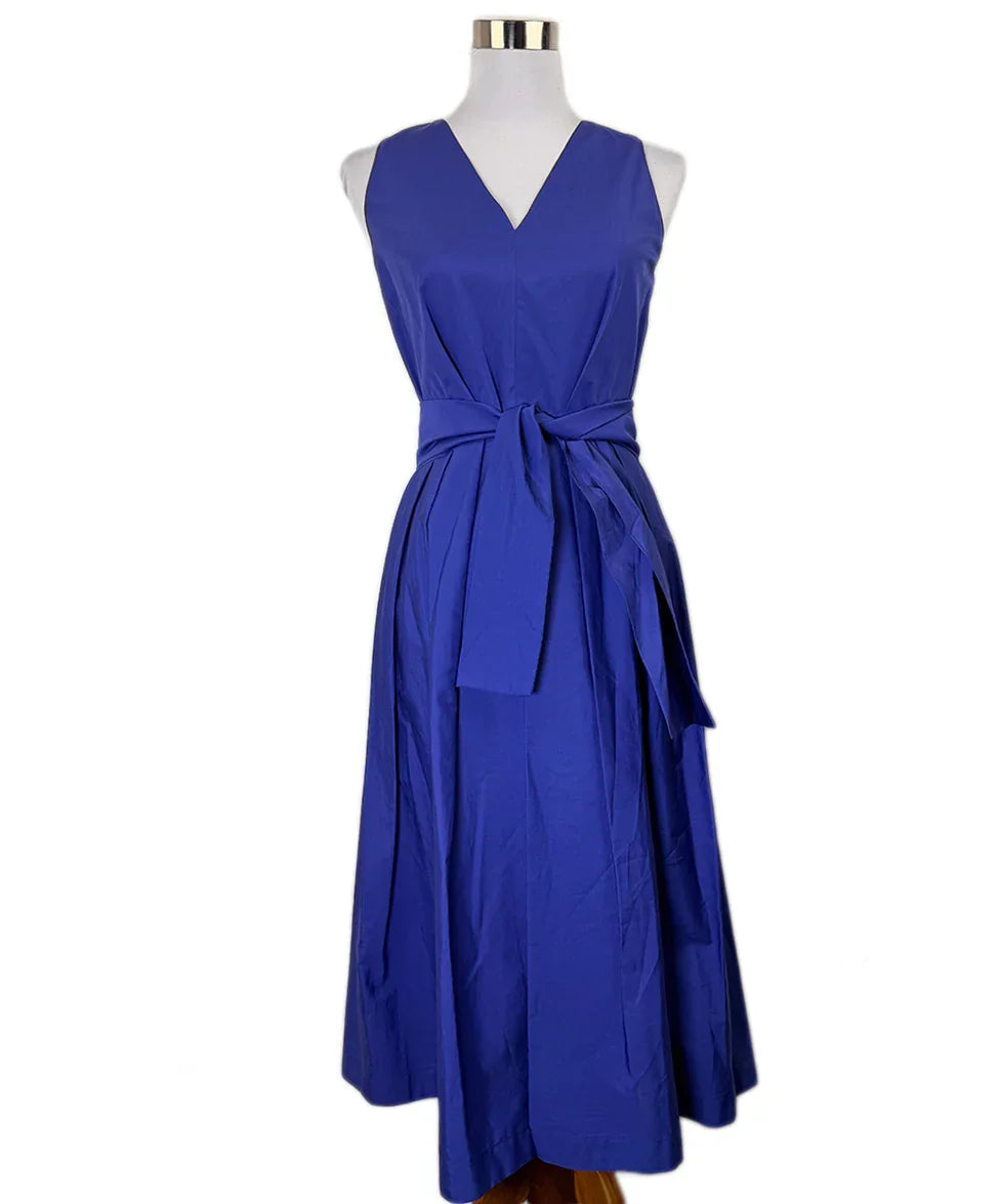 Max Mara Royal Blue Cotton Dress Sz8 l Michael's Luxury Consignment –  Michael's Consignment NYC