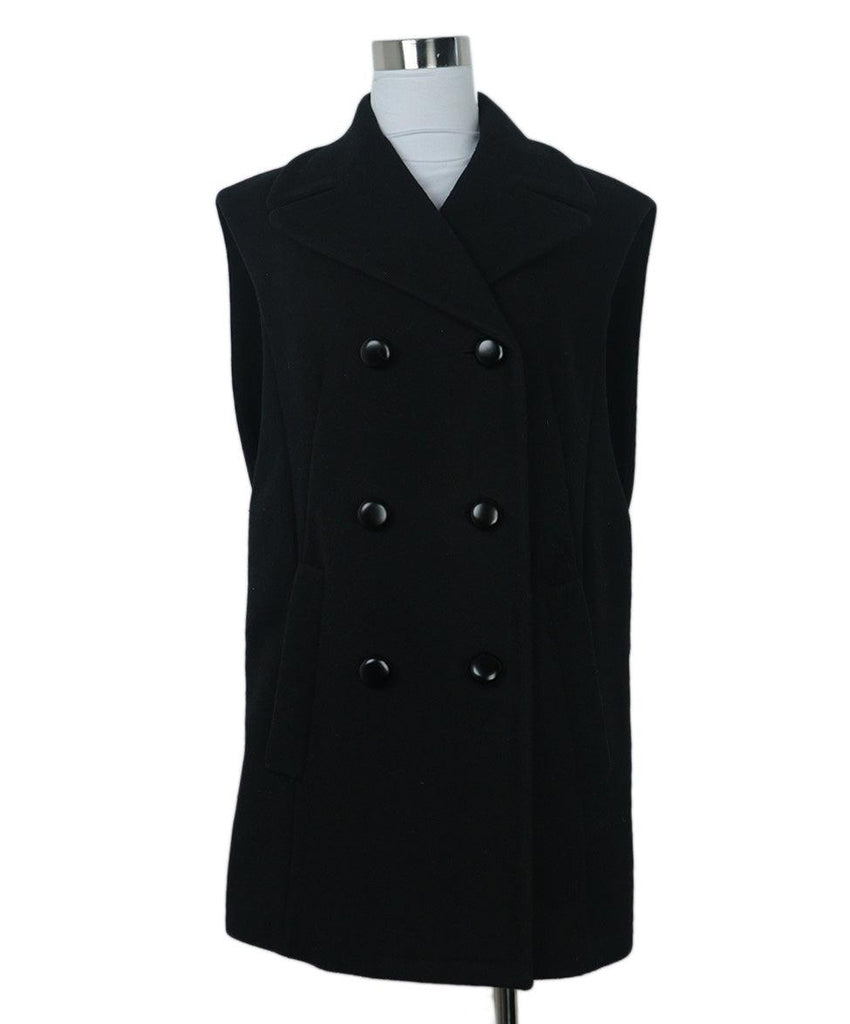 Michael Kors Black Wool Vest 