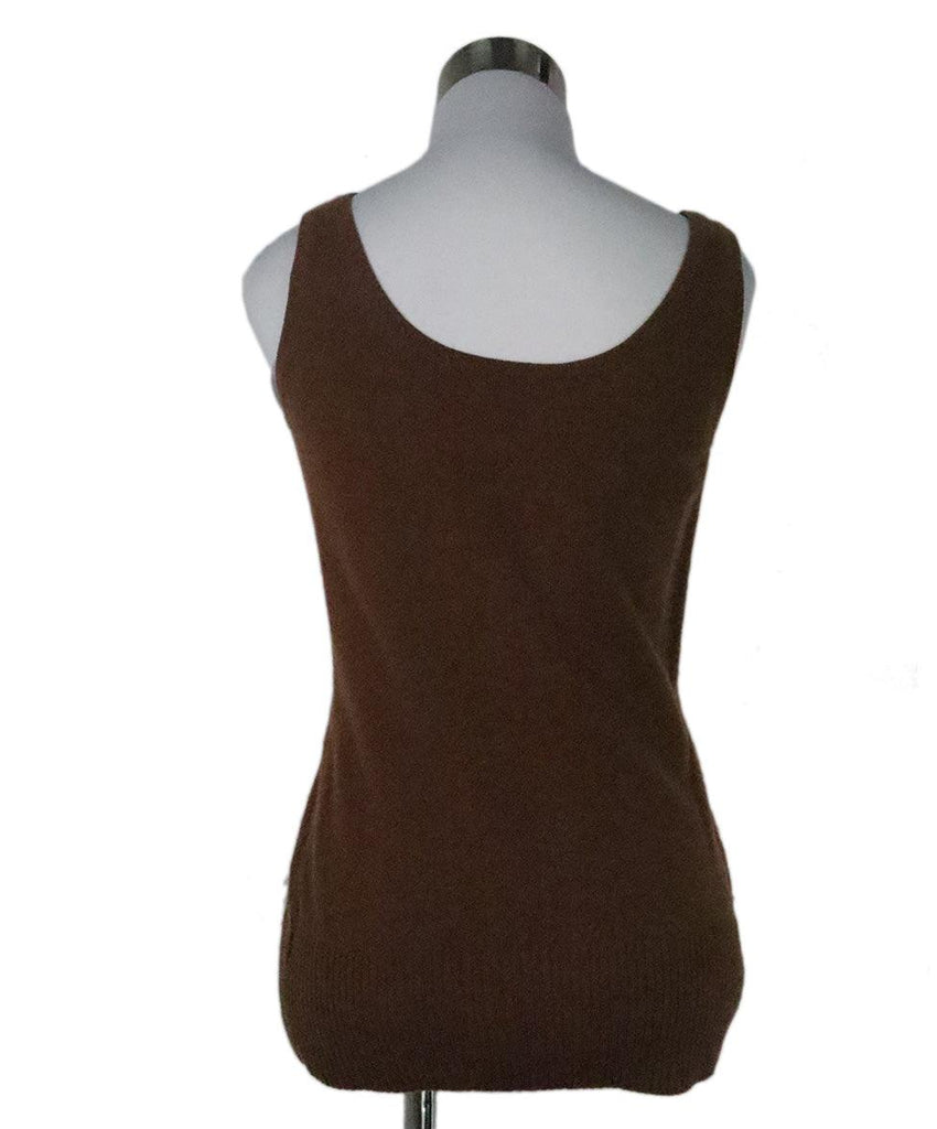 Michael Kors Brown Cashmere Tank Top 2