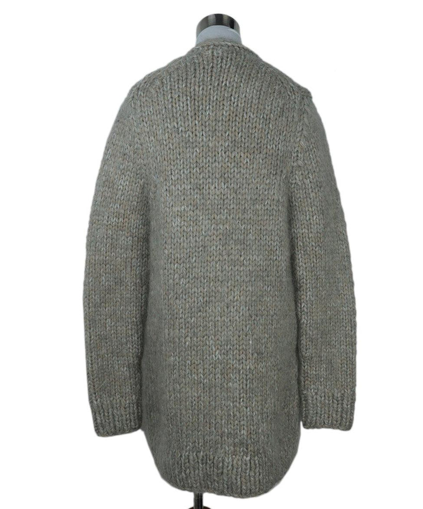 Michael Kors Grey Alpaca Wool Cardigan 2