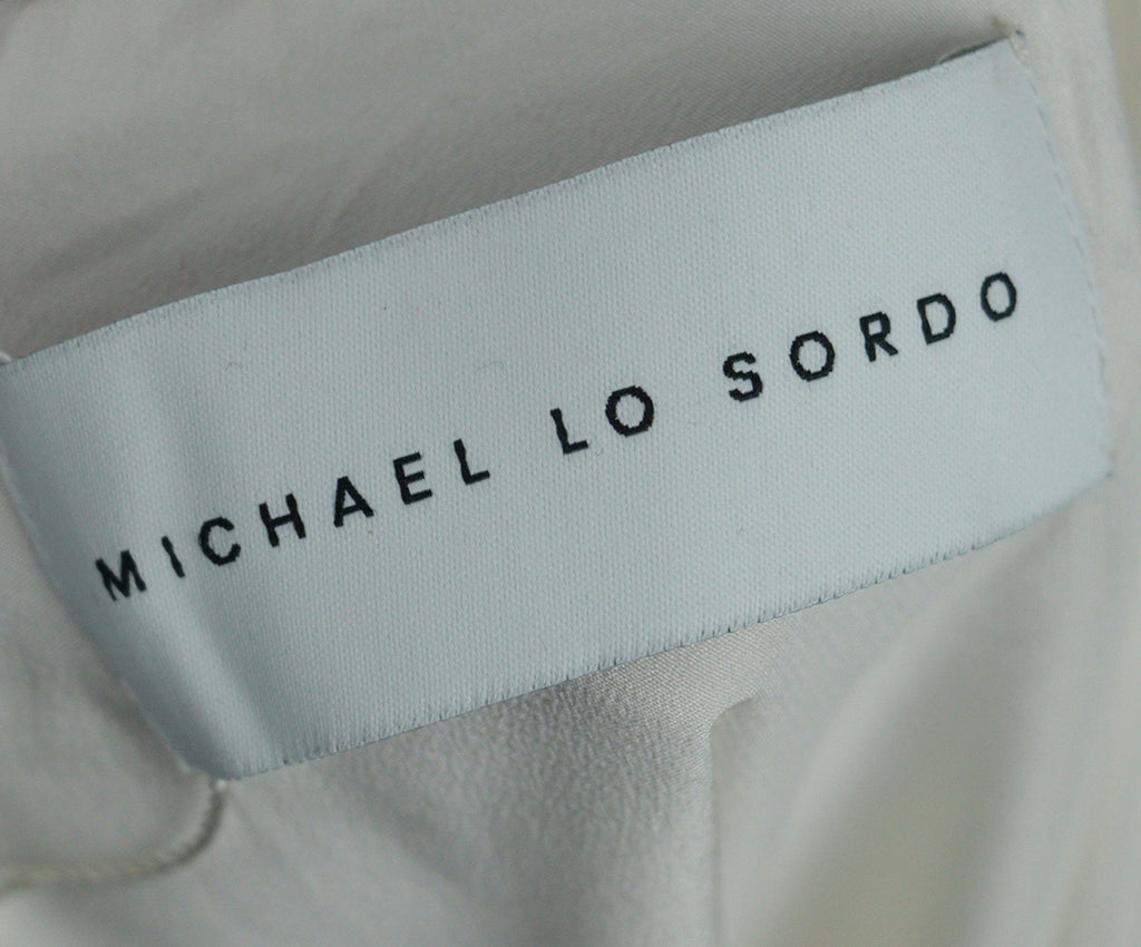 Michael Lo Sordo White Silk Skirt 3