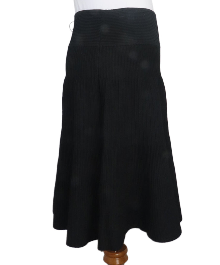 Milly Black Viscose Skirt 1