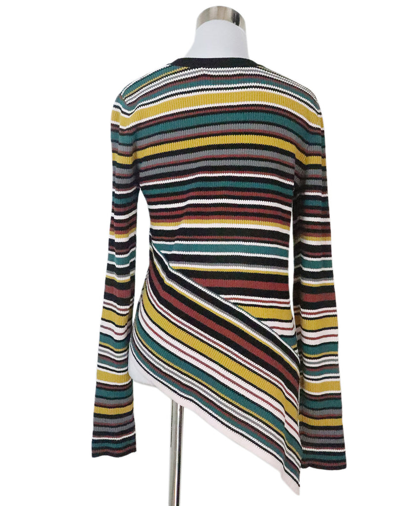 Milly Black & Multicolor Striped Sweater 2