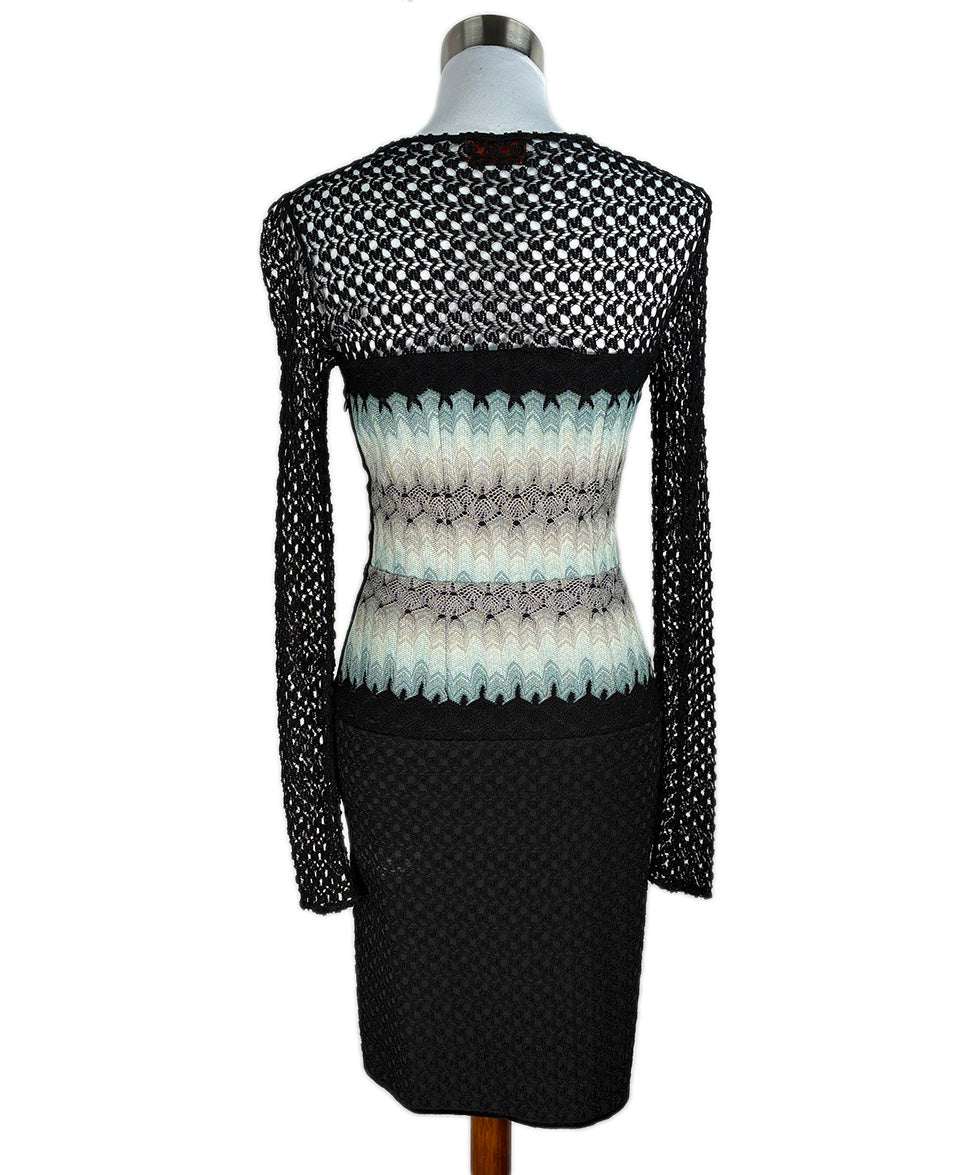 missoni black dress Missoni Zigzag Halterneck Maxi Dress