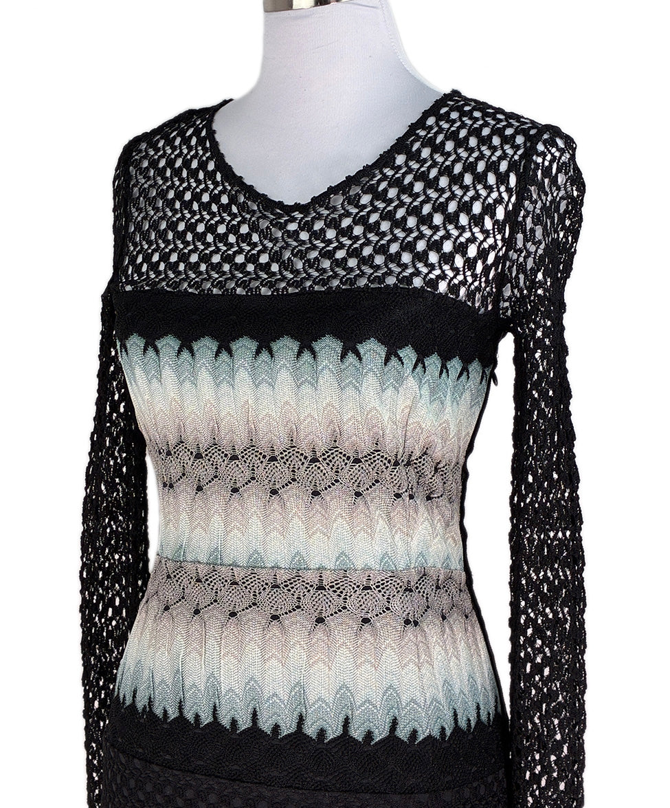 missoni black knit dress Missoni Black Knit Dress Size 6