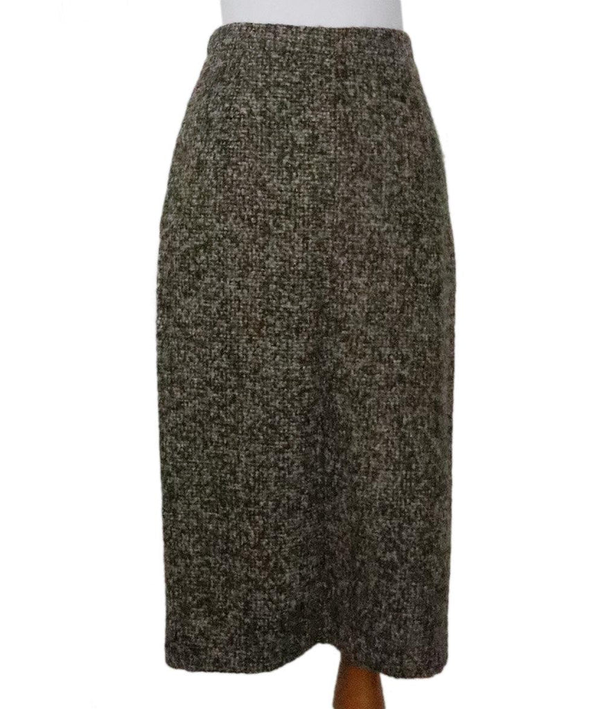 Missoni Brown White Wool Skirt 