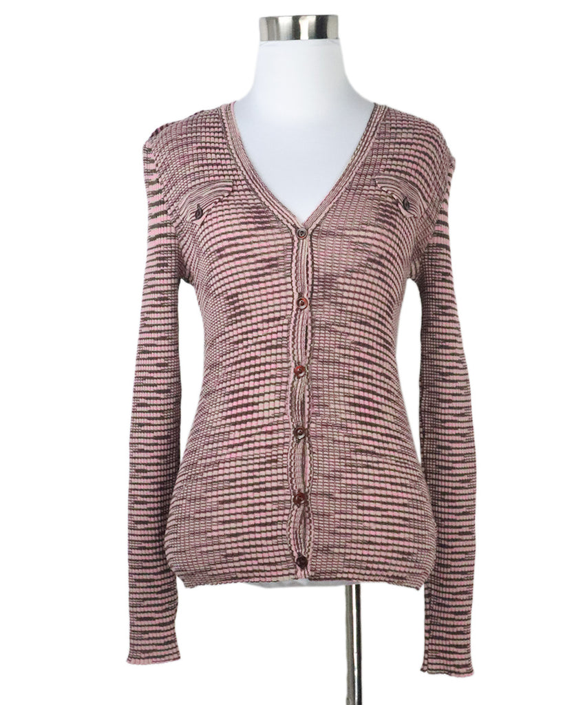 Missoni Pink & Brown Knit Cardigan 