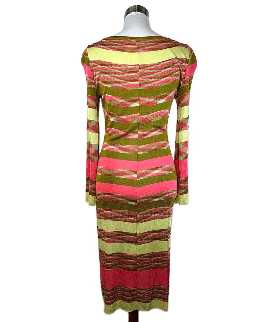 long sleeve missoni dress Missoni Grey and Black Ombr Long Sleeve Dress