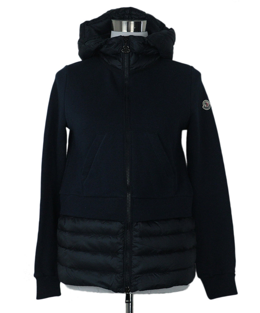 Moncler Navy Cotton Puffer Hoodie 