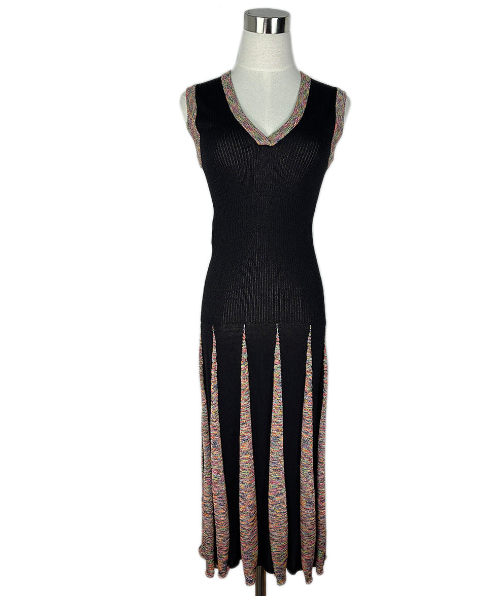 Moschino Space-Dyed Ribbed Knit Dress sz42