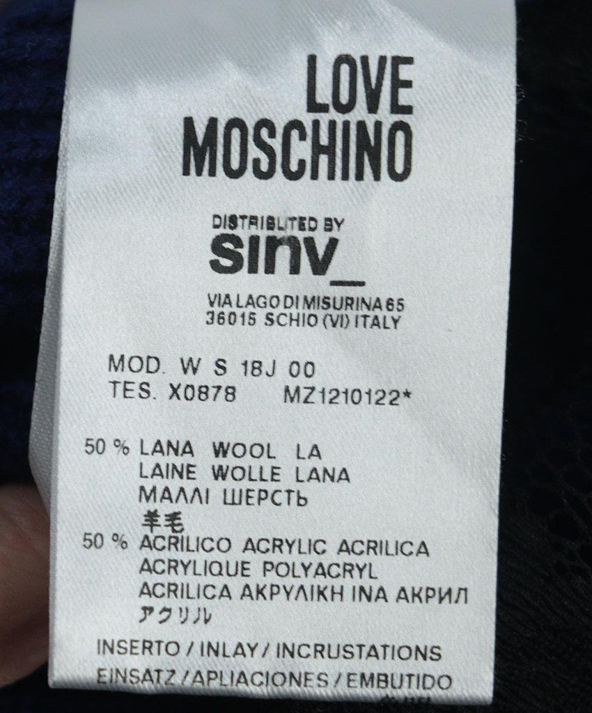 Moschino Love Blue & Black Lace Cardigan 4