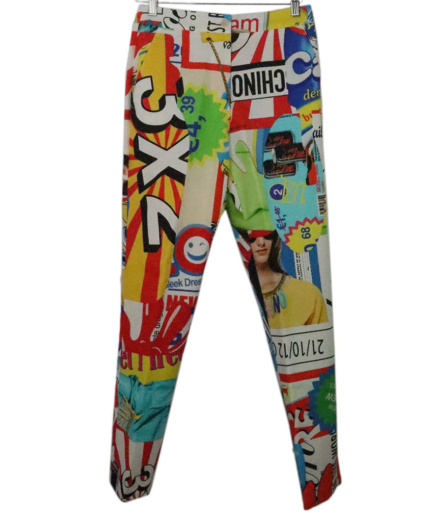 Moschino Multicolor Print Pants 