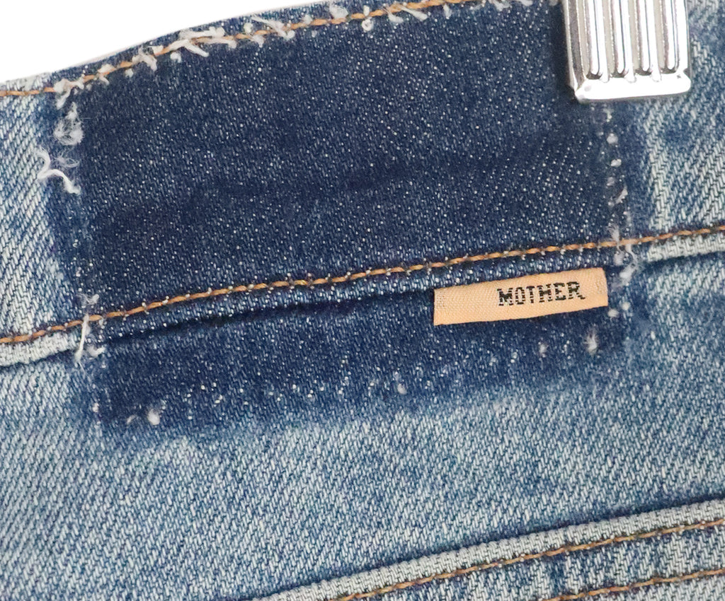 Mother Distressed Blue Jeans 3