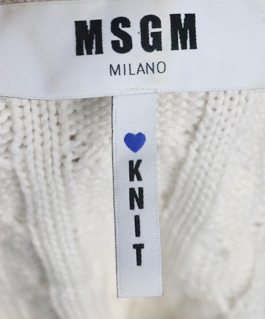 Msgm Silver Wool Sweater sz 4 - Michael's Consignment NYC