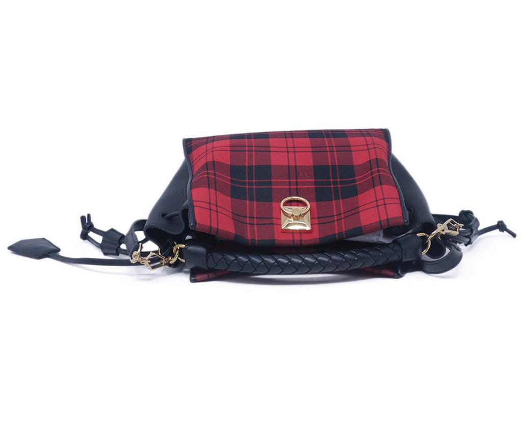 Mulberry Red & Black Plaid Handbag 4