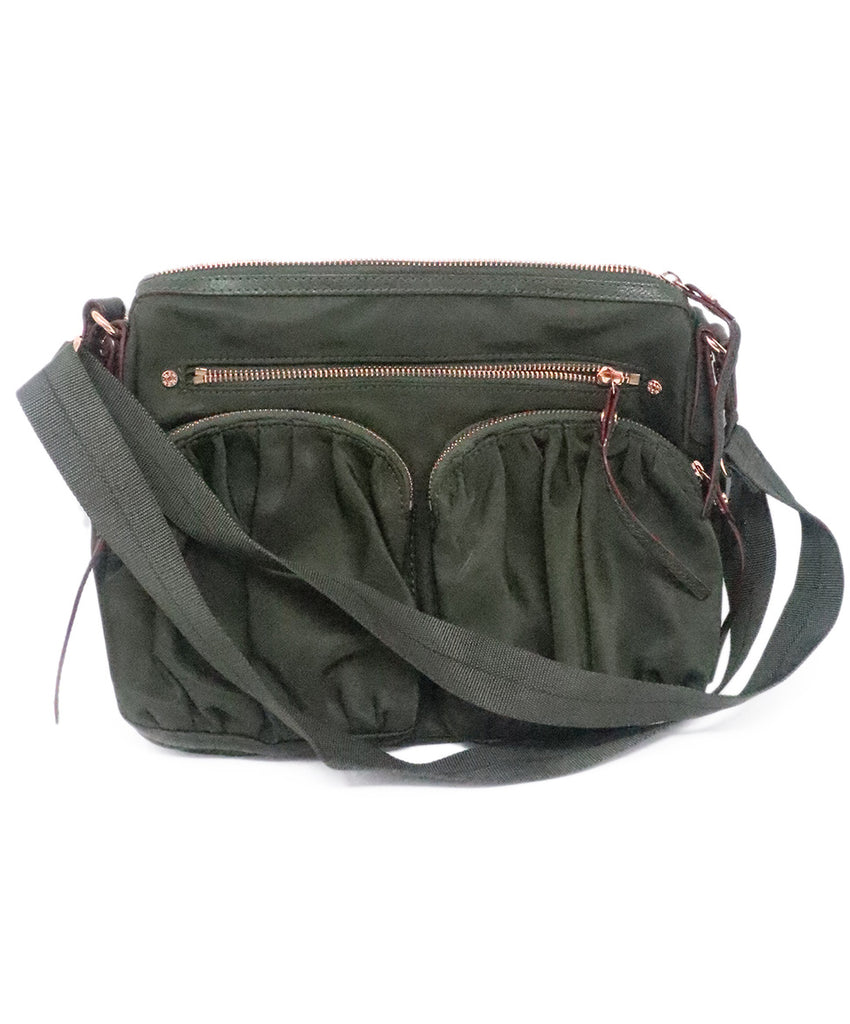 Mz Wallace Green Nylon Paige Crossbody 