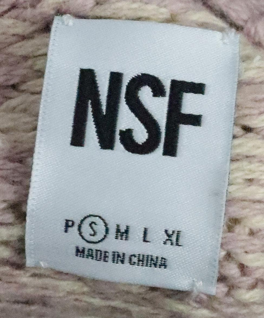 NSF Pink & Cream Merino Wool Sweater 3