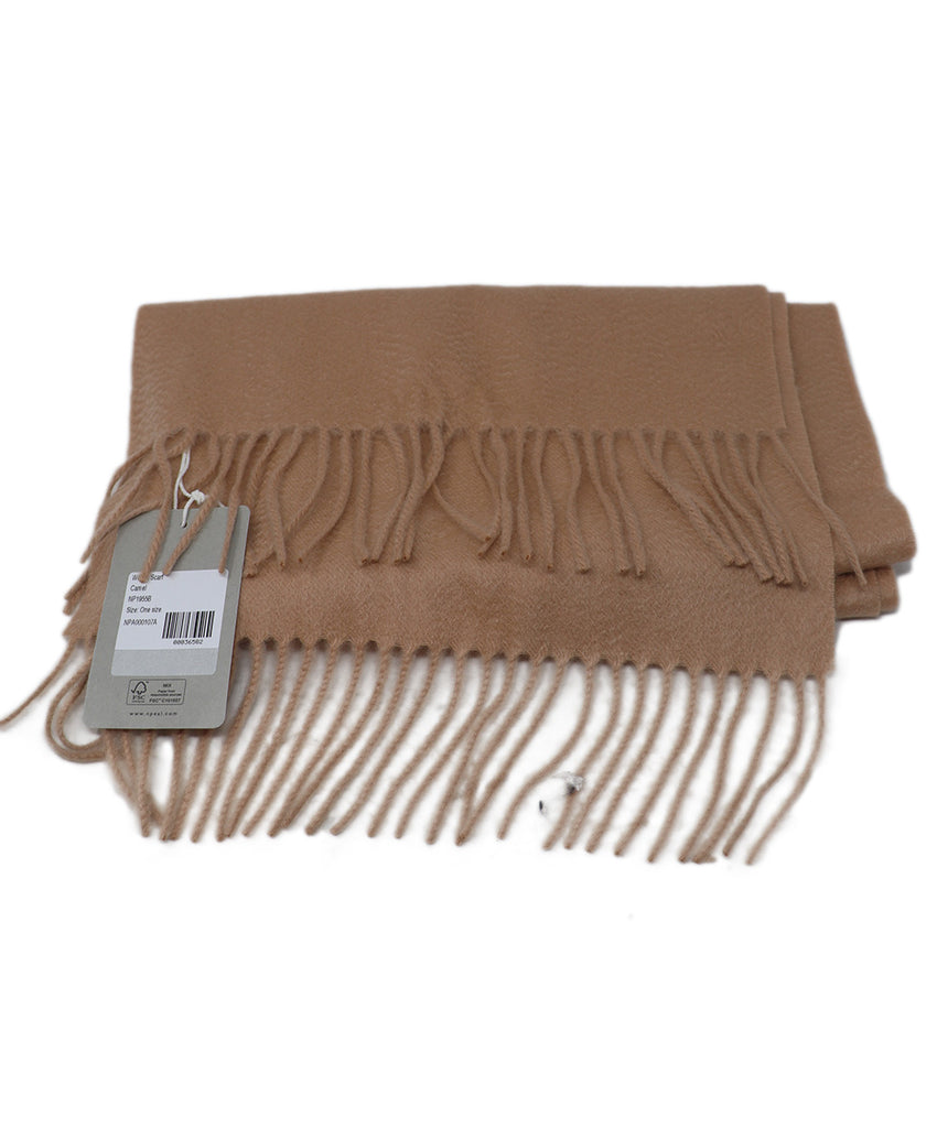 N.Peal Tan Cashmere Scarf 2