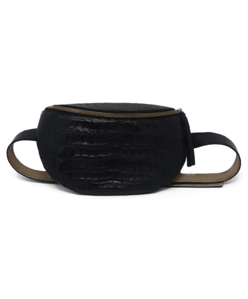 Nancy Gonzalez Black Crocodile Fannypack 