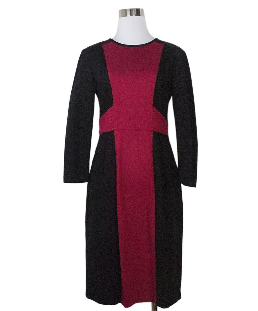 Nanette Lepore Black & Fuchsia Knit Dress 