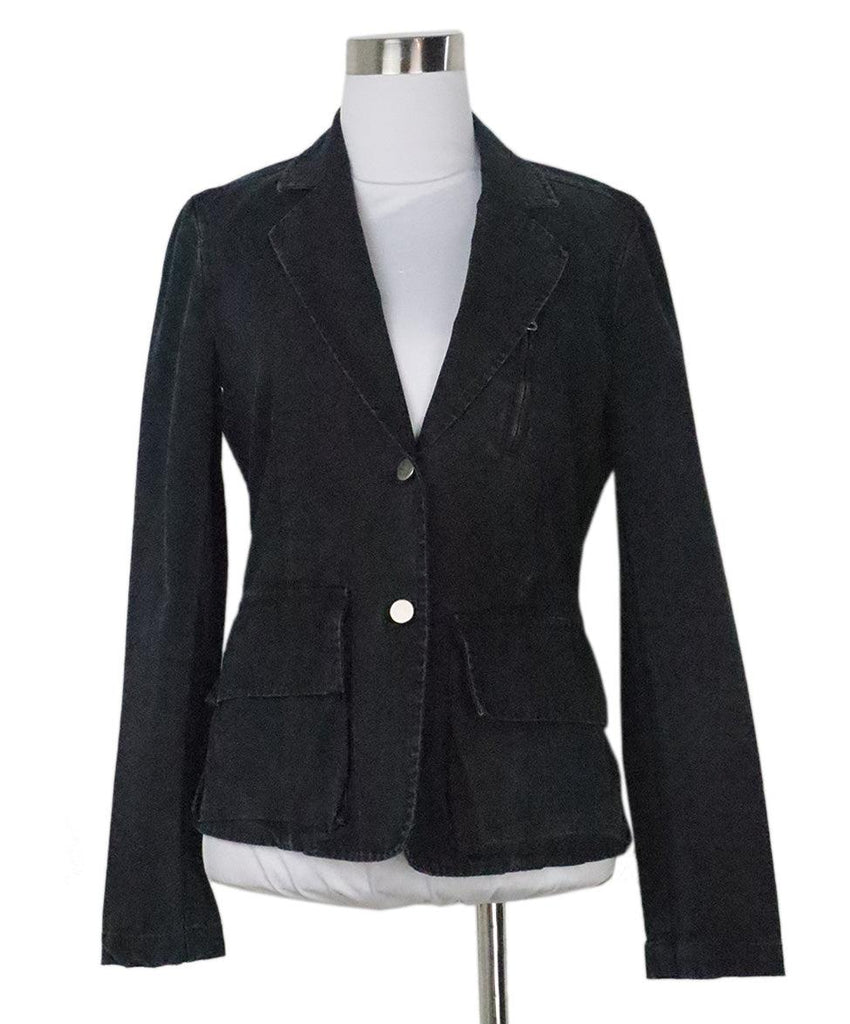 Nili Lotan Black Cotton Jacket 