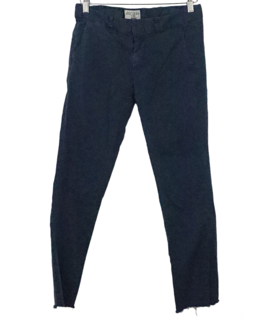 Nili Lotan Navy Cotton Pants 