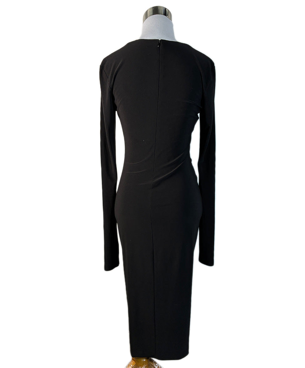 norma kamali woven ruched dress NORMA KAMALI Diana Ruched Stretch Woven Shiny Maxi Gown Dress