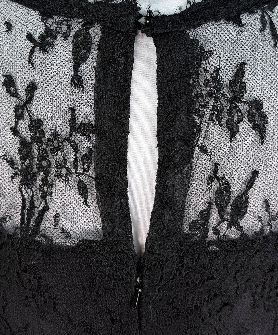 black and white floral lace dress Tutu White Girl Dress, Black Lace Dress, Flower Girl Dress with detachable train, Birthday Dress