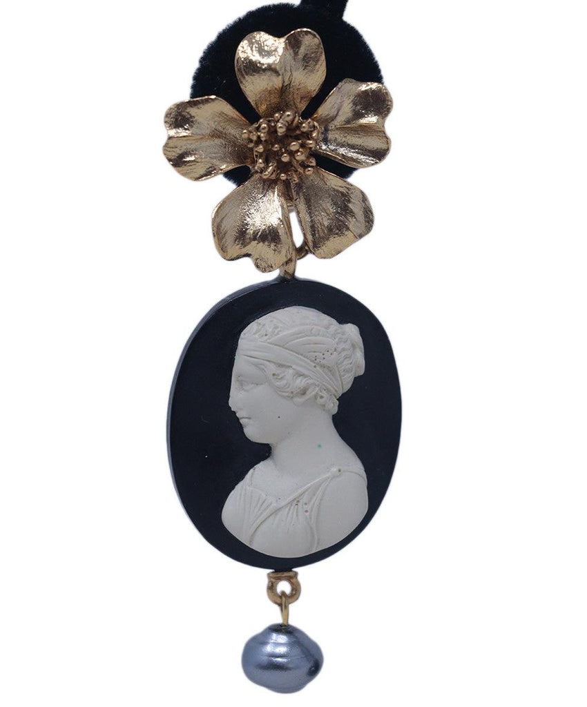 Oscar De La Renta Cameo Earrings 3