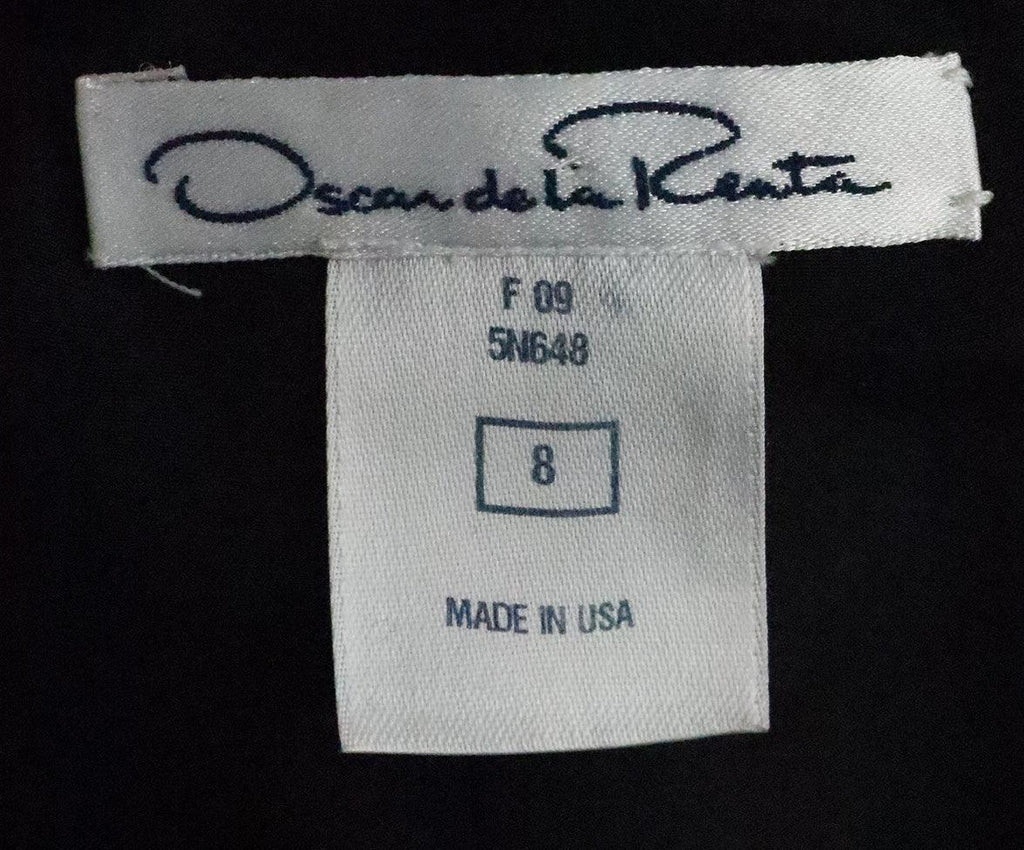 Oscar De La Renta Black Wool Dress 3