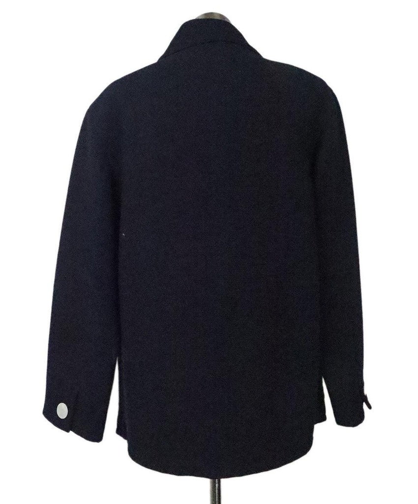 Oscar De La Renta Navy Wool Jacket 2