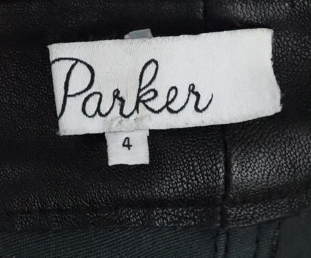 Parker Black Leather Pants sz 2 - Michael's Consignment NYC