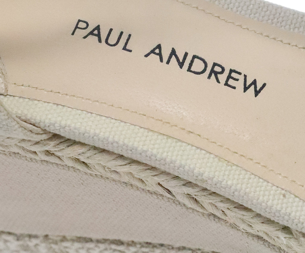 Paul Andrew Beige Canvas Sandals 5