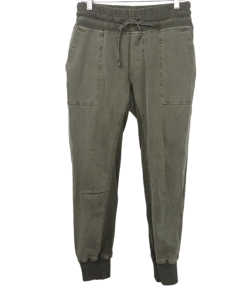 Perse Green Cotton Pants 