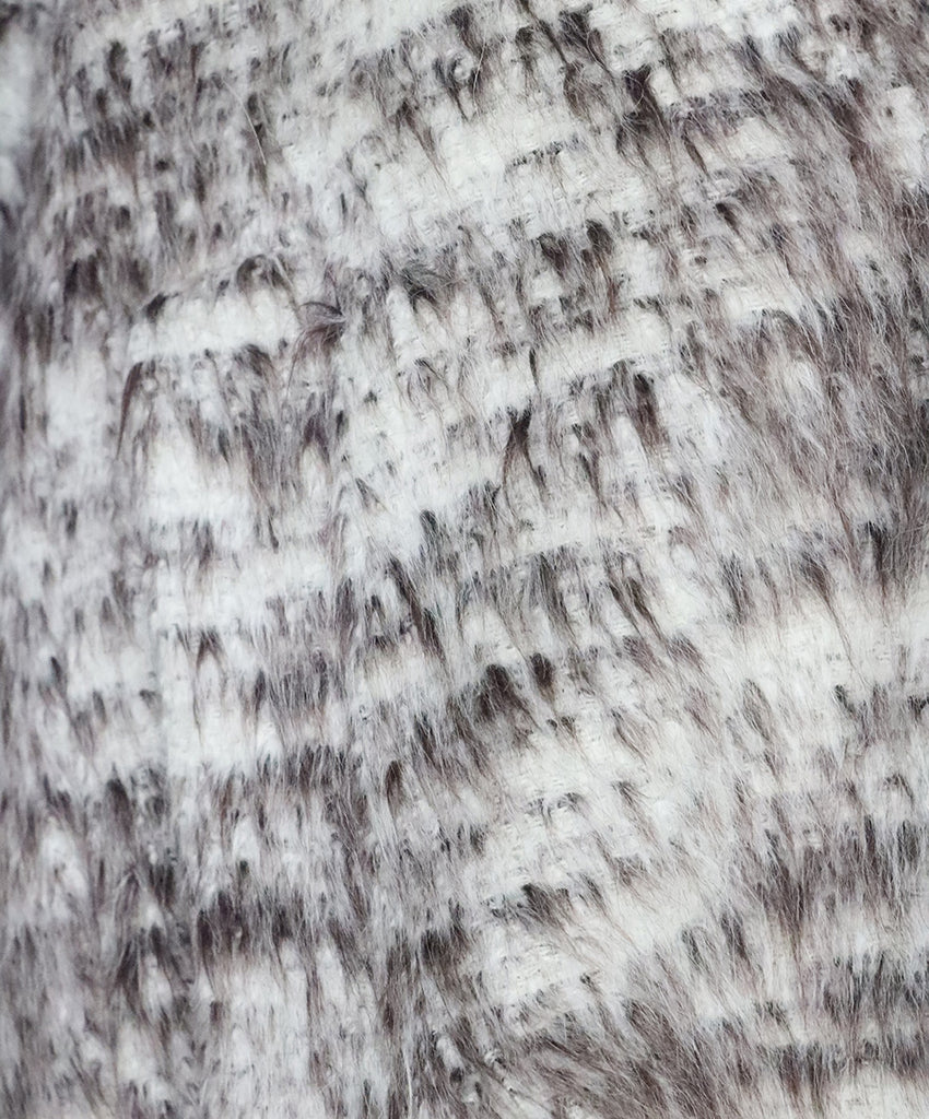 Peserico Brown & White Alpaca Coat 5