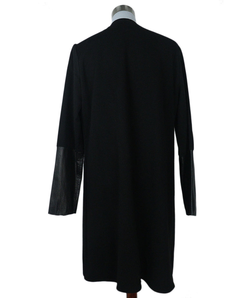 Peter Cohen Black Cashmere & Leather Coat 2