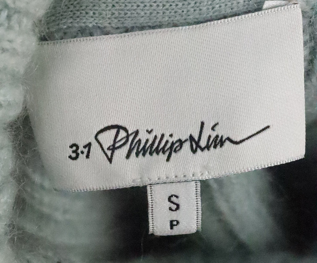 Phillip Lim Cropped Mint Wool Sweater 3