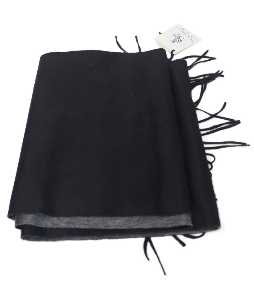 Piacenza Black & Grey Cashmere Scarf 2