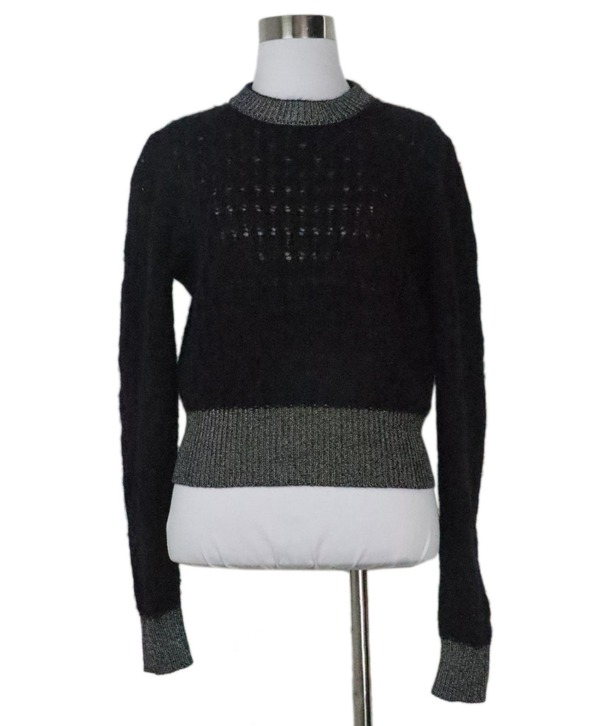 Pinko Black & Silver Cashmere Sweater 