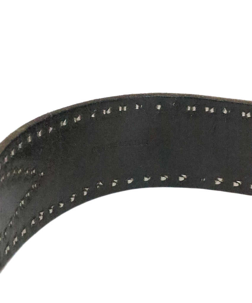 Polo Black Leather Studded Belt 4