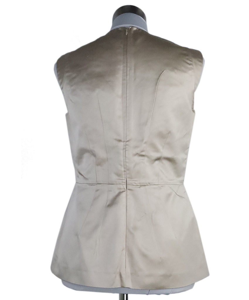 Prada Beige Silk Sleeveless Top 2