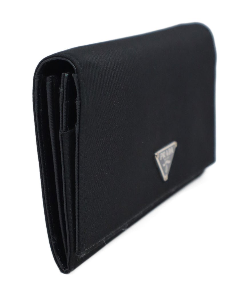 Prada Black Nylon & Leather Wallet 1