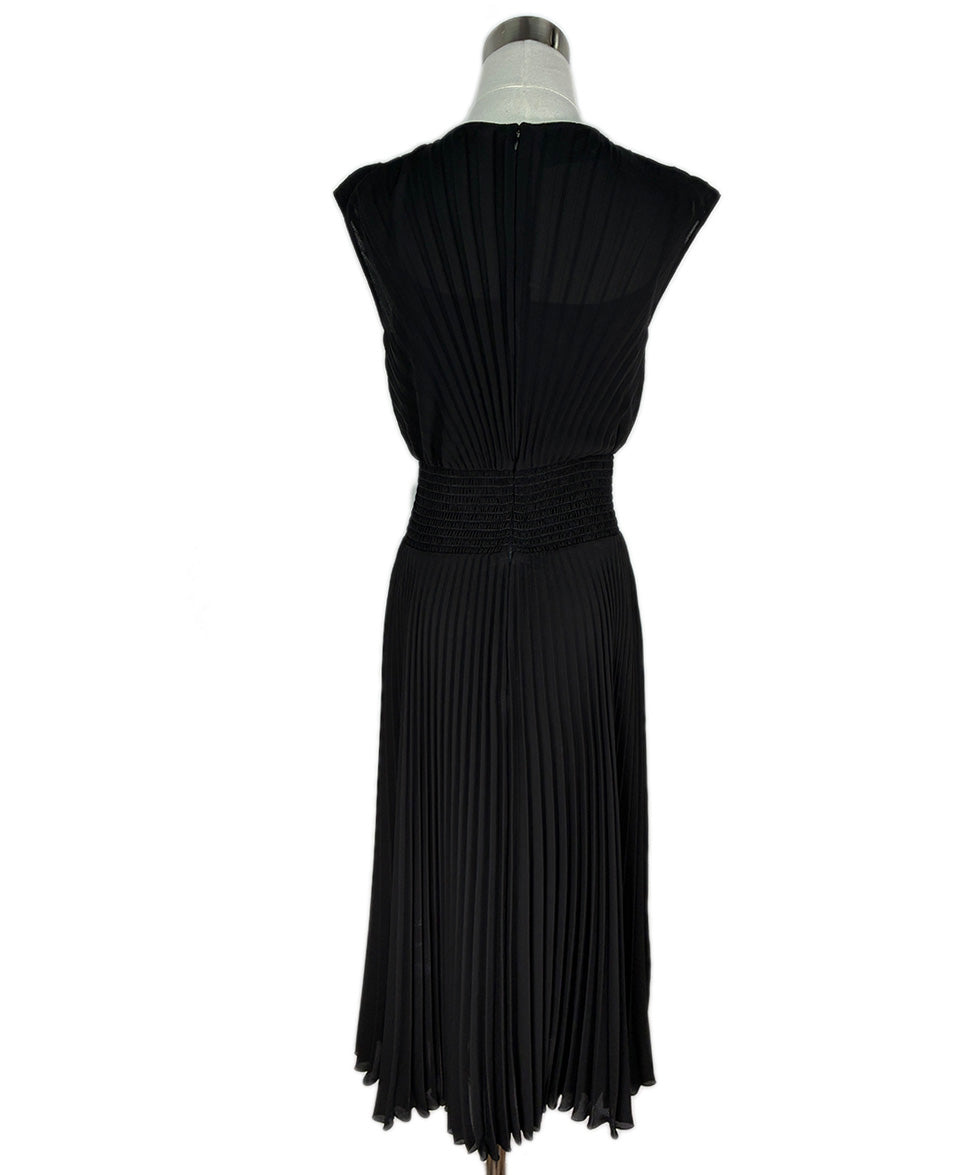 black polyester dress Prada Black Pleated W/Slip Dress sz 8 l Michael's Luxury Consignment –  Michael's Consignment NYC