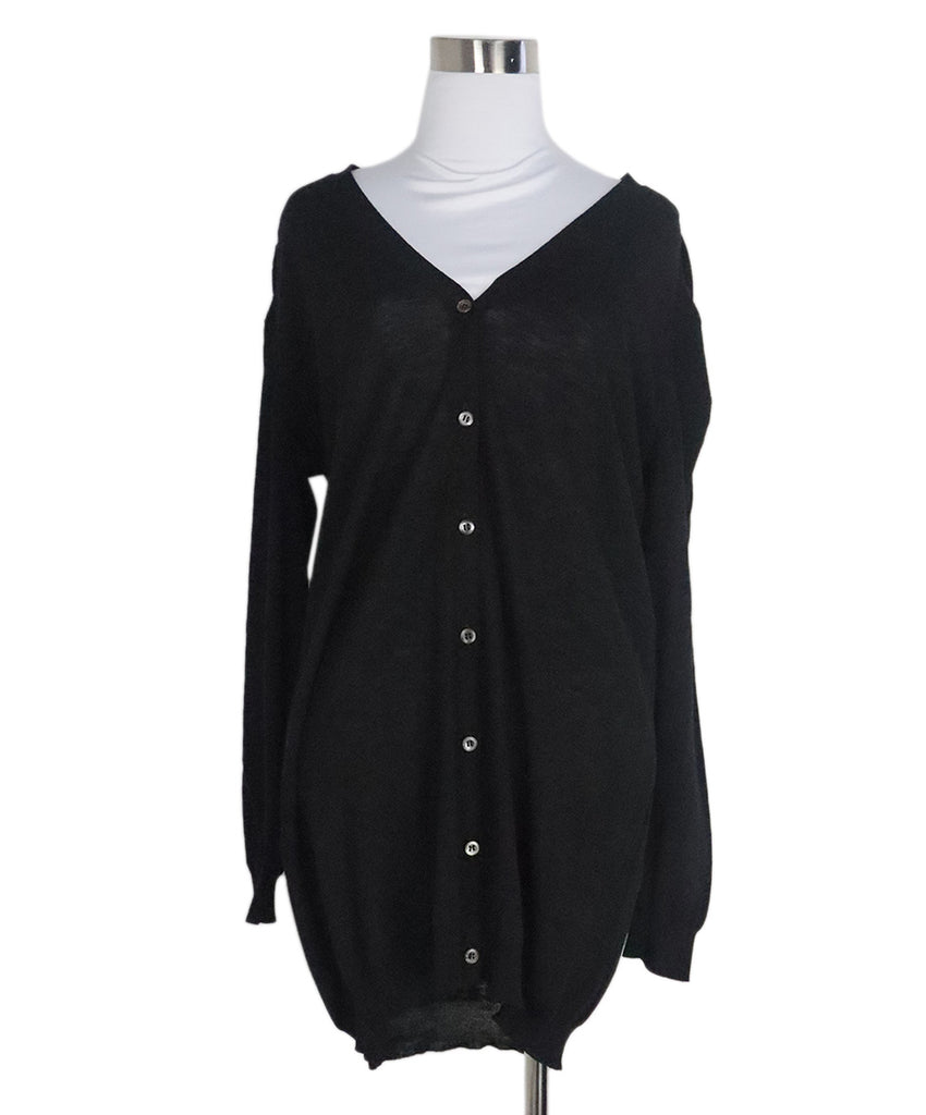 Prada Black & Silk Cardigan 