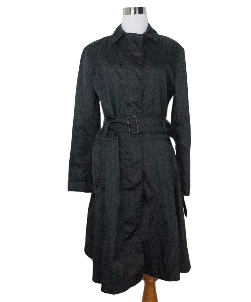 Prada Black Nylon Trenchcoat 