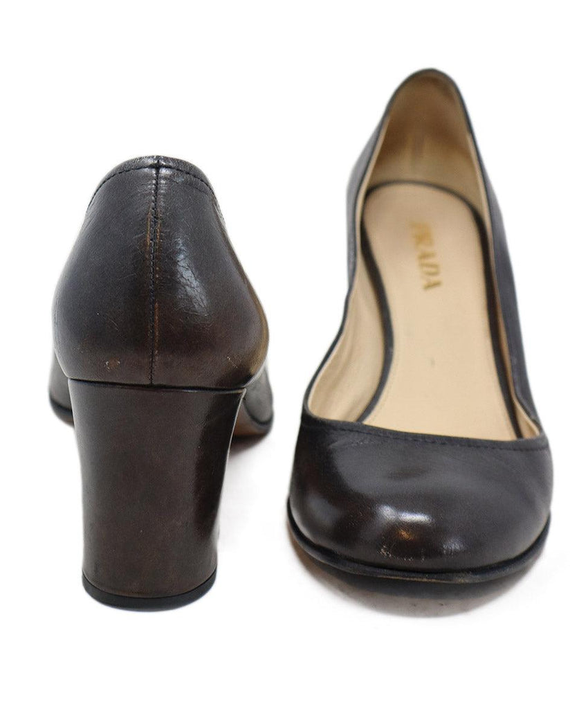 Prada Brown Leather Heels 2