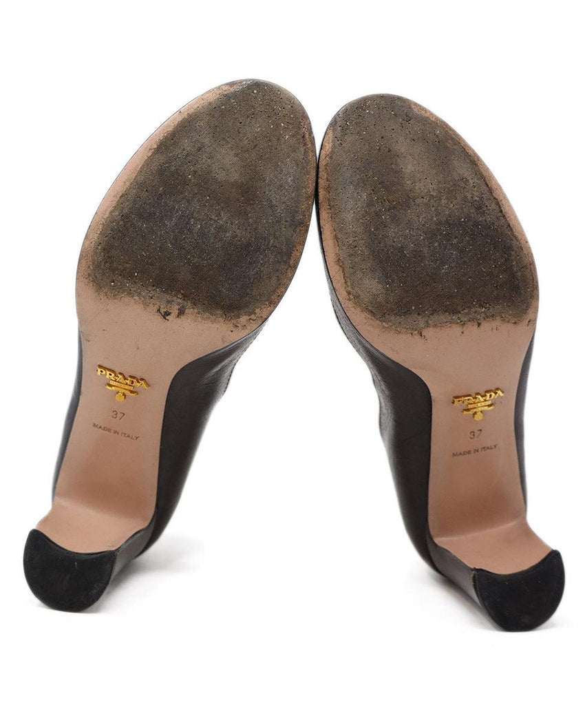 Prada Brown Leather Heels 4